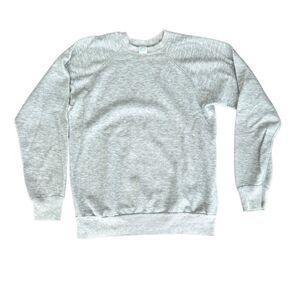Reeves Brothers Sweatshirt Crewneck Raglan Sleeve Grey Gray Large Vintage